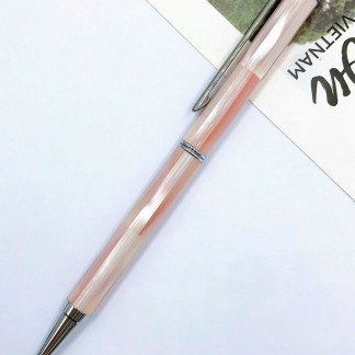 Pink Mississippi Pearl Signature Pen-Chrome plated-INSPIRED